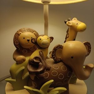Lambs & Ivy Jungle Zoo Animals Lamp